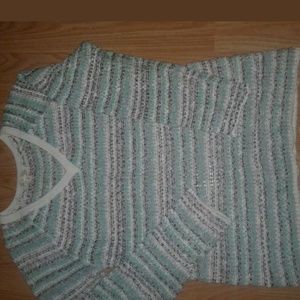 NWOT Hem and thread open knit light weight sweater